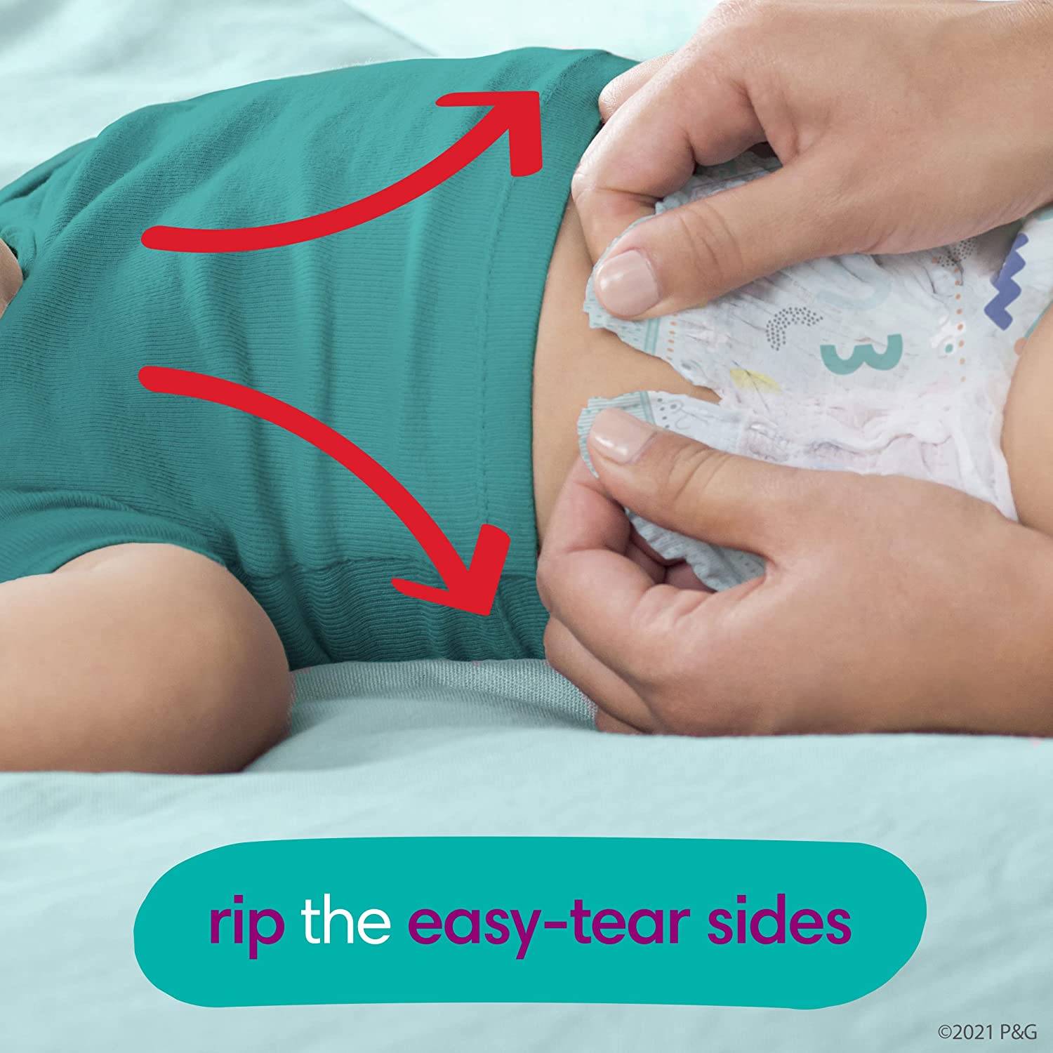 Diapers Size 3, 168 Count - Pampers Pull On Cruisers 360° Fit Disposable Baby Diapers with Stretchy Waistband, (Packaging & Prints May Vary) - Image 7